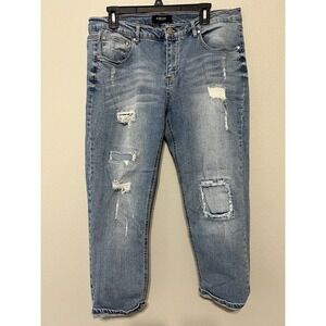 Black Label Medium Wash Women's Jeans Size 15 Straight Leg‎ Bin #1